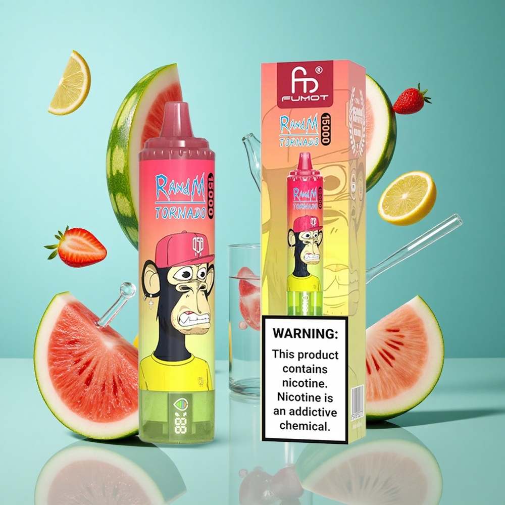 Ягода Диня Лимонада RandM Fumot Tornado 15000 Пуфове задвижвания 25ml Bulgaria vapes