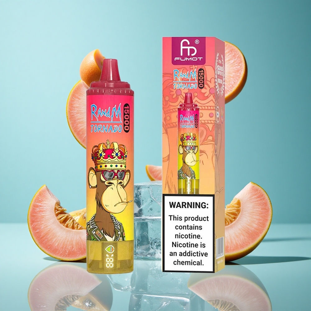 Праскова Лед RandM Fumot Tornado 15000 Пуфове 25ml Mesh Bulgaria vapes