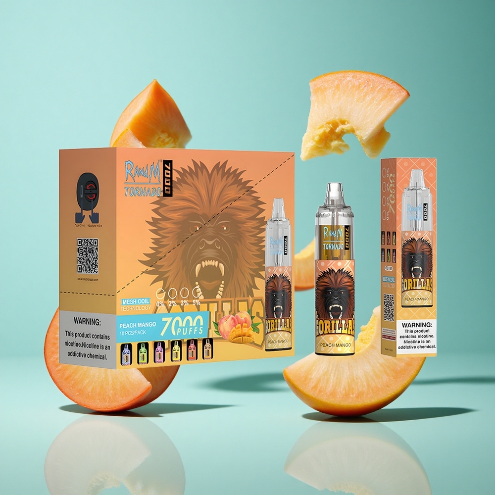 Праскова Манго RandM Fumot Tornado 7000 пуфове 14ML Bulgaria vapes