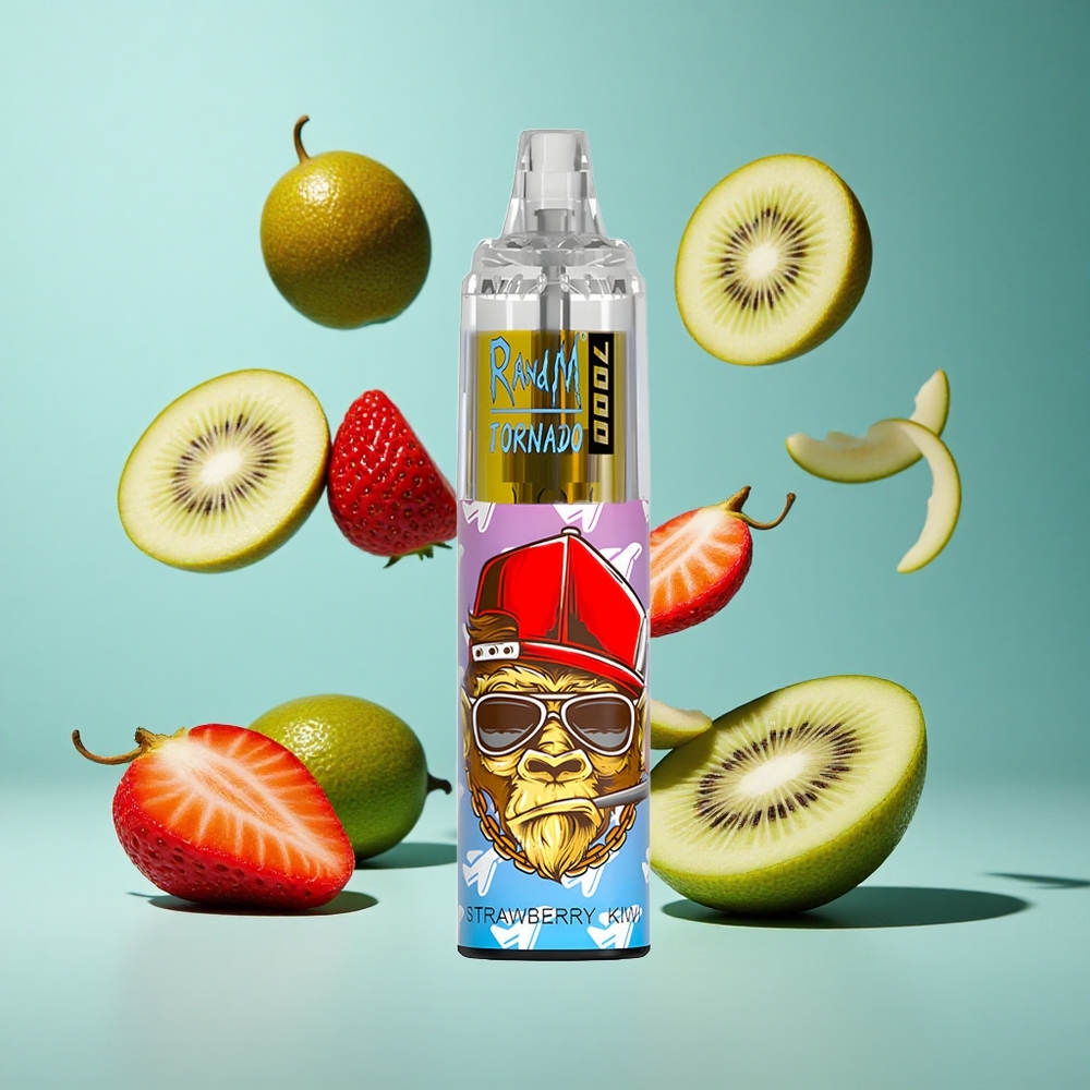Ягода-Киви RandM Fumot Tornado 7000 Пуфове 14ML Bulgaria vapes