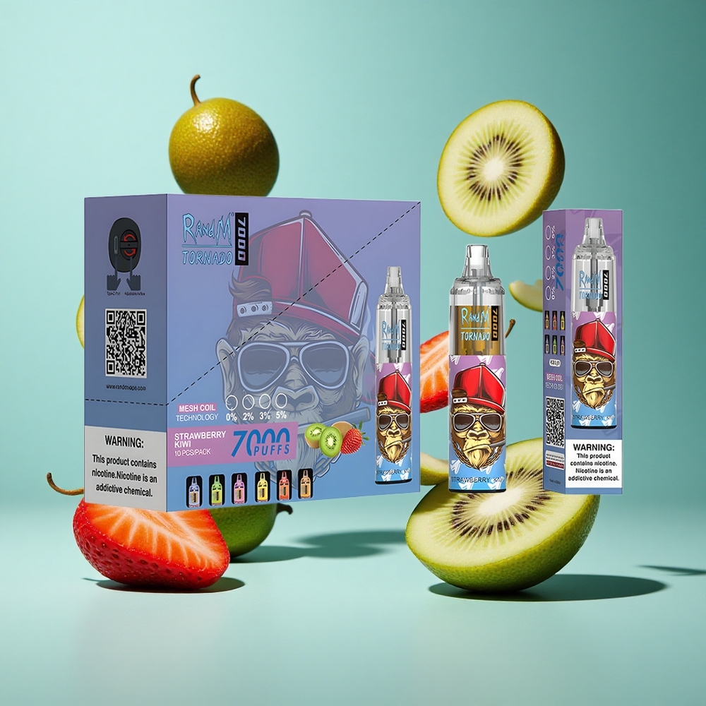 Ягода-Киви RandM Fumot Tornado 7000 Пуфове 14ML Bulgaria vapes