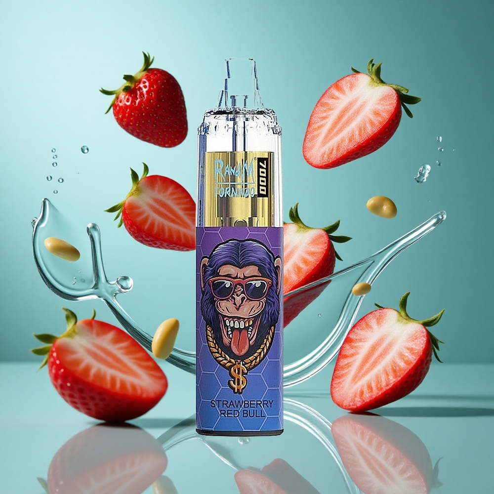 Ягода Червен бик RandM Fumot Tornado 7000 затяжки 14ML Bulgaria vapes
