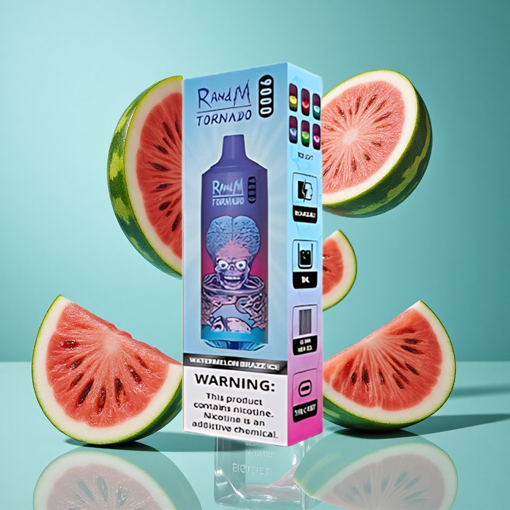Диня Brazz Лед RandM Fumot Tornado 9000 Пуфове 18 mL Mesh Bulgaria vapes