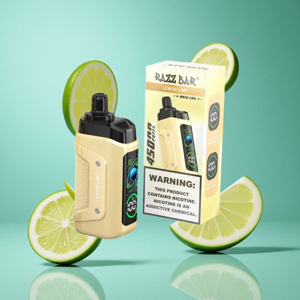 Лимон Лайм Razz Bar 45000 Въздушен Поток Мехур Bulgaria vapes