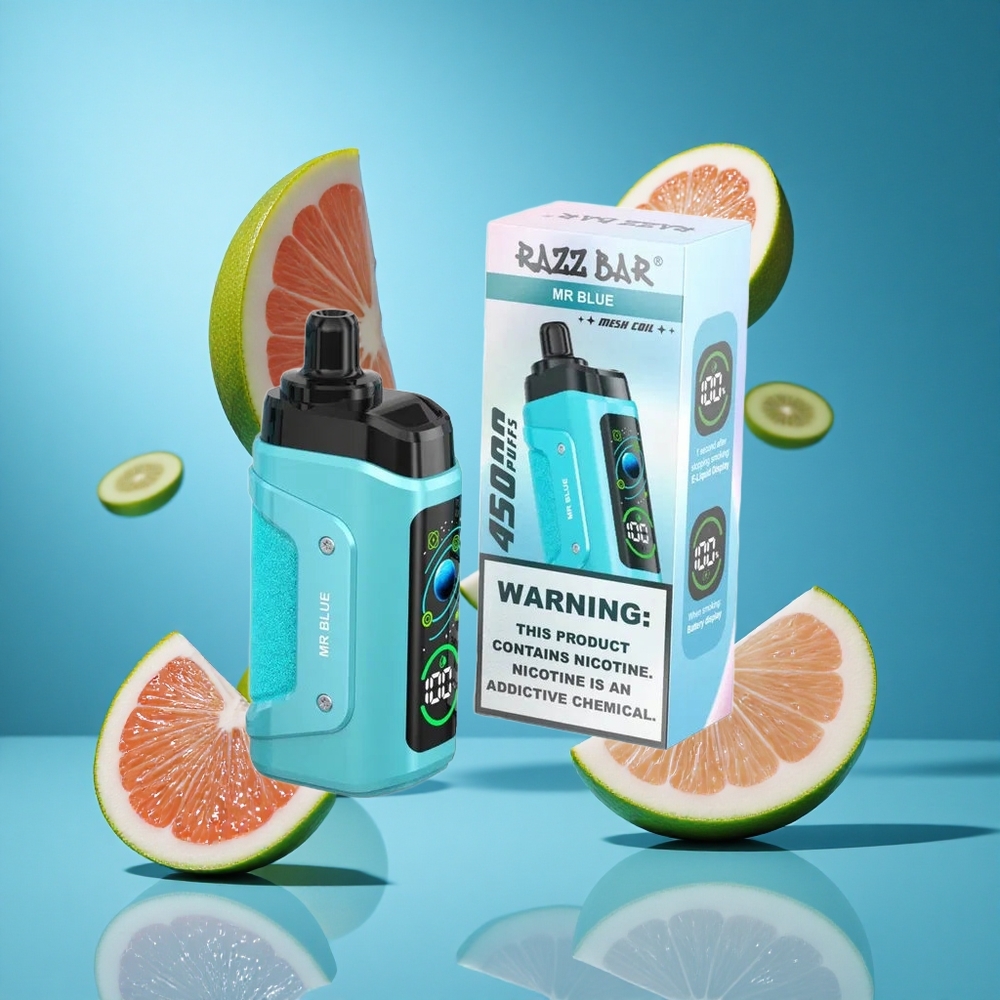 Синьо Razz Bar 45000 Въздушен поток Bulgaria vapes