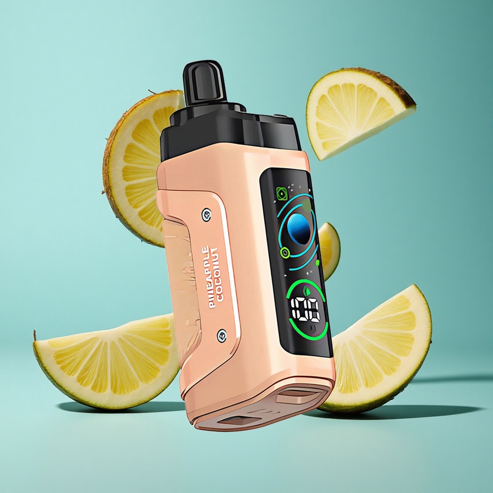Ананас Кокос Razz Bar 45000 Пуфове Регулируем въздушен поток Bulgaria vapes