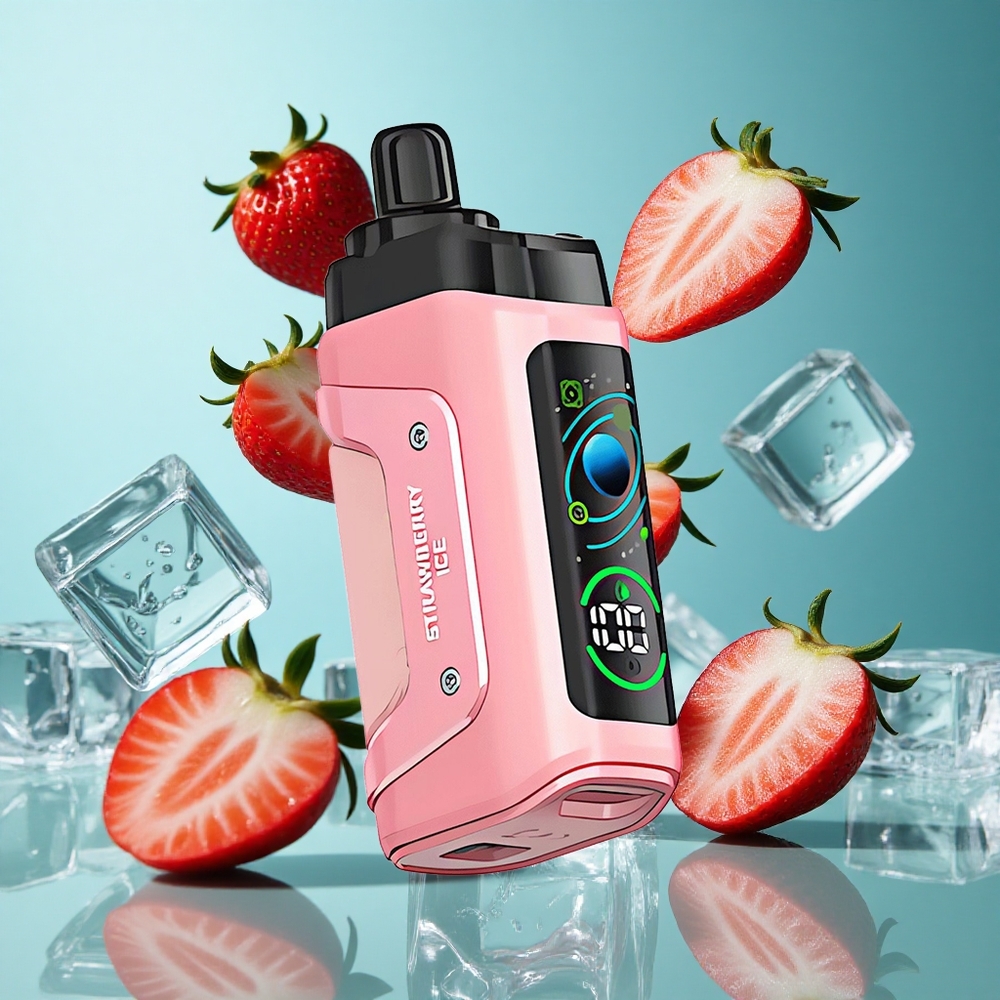 Ягода Ледово Razz Bar 45000 Пуфове Регулируем Въздушен Поток Bulgaria vapes
