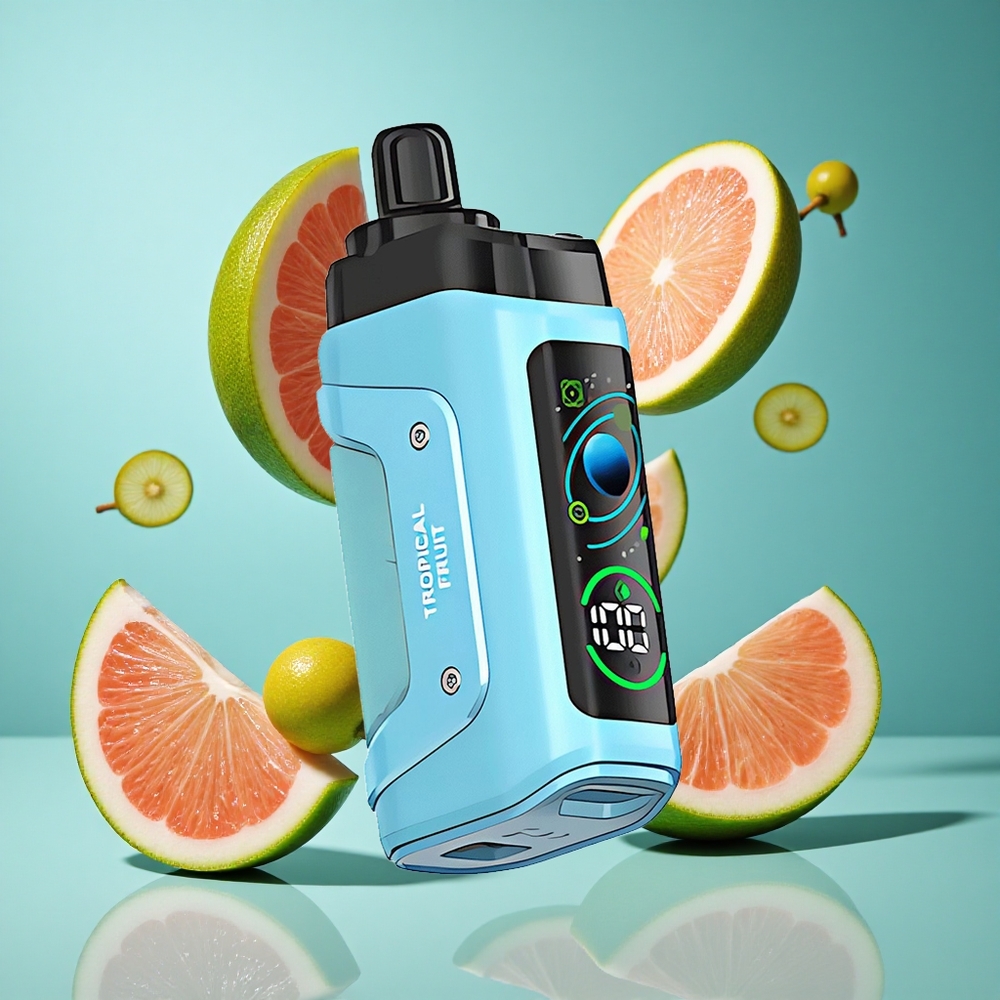 Тропически плодове Razz Bar 45000 пуфта Регулируем въздушен поток Bulgaria vapes