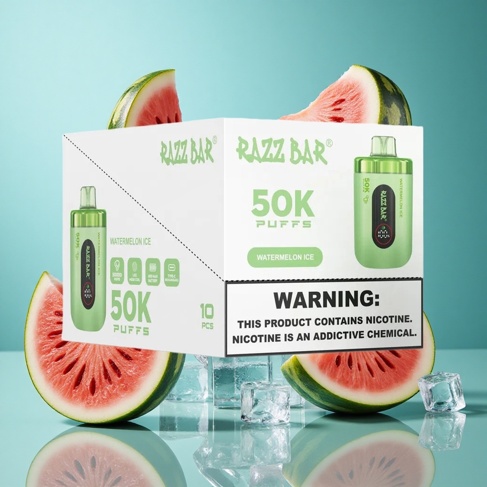 Диня Лед Razz Bar 50K 50000 Възглавнички 1.0 Ohm Mesh Bulgaria vapes
