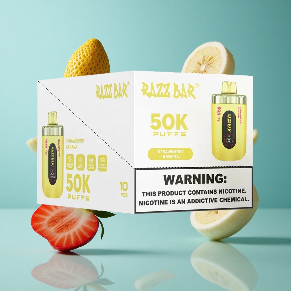 Ягода Банан Razz Bar 50K Пуфове 650 Mah Bulgaria vapes
