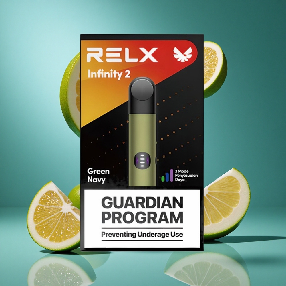 Зеленосинь RELX Infinity 2 600-650 Пуфове USB Type-C Bulgaria vapes