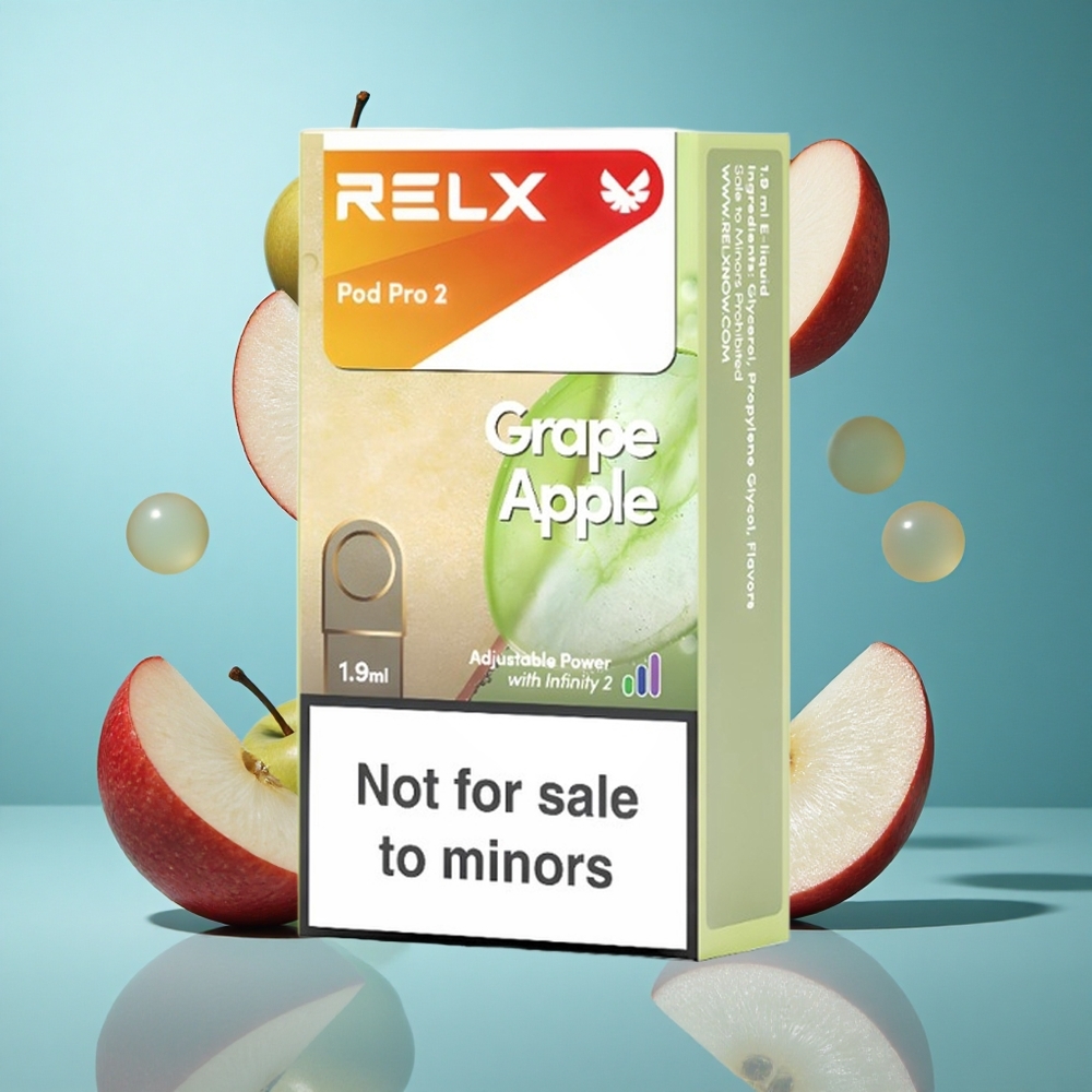 Грозде Ябълка RELX Pod Pro 2 затяжки 0% никотин Bulgaria vapes