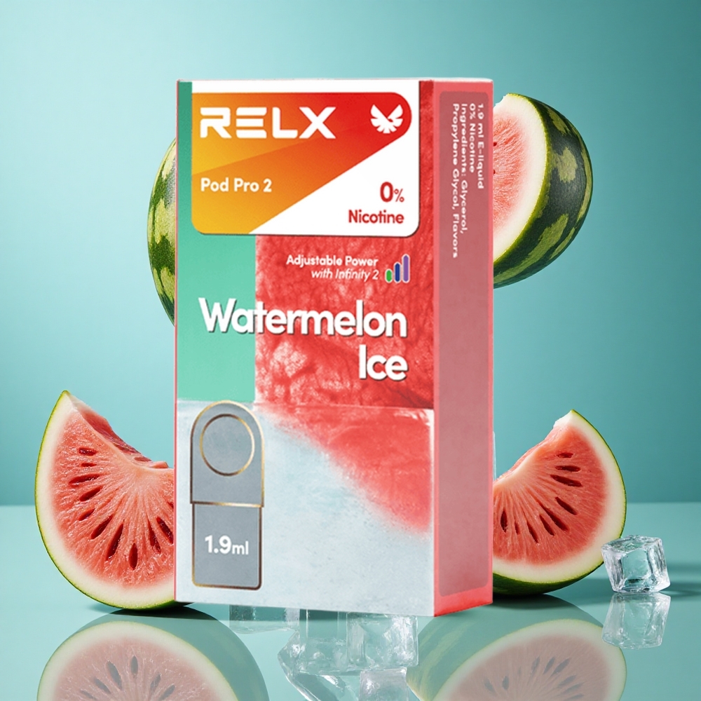 Диня Лед RELX Pod Pro 2 пуфове 0% Никотин Bulgaria vapes