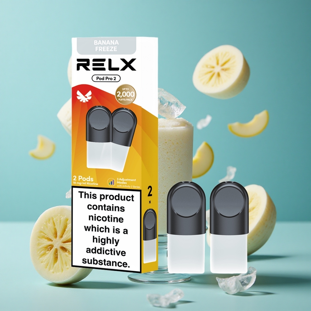 Десерт-Бананов Фрийз RELX Pod Pro 2 Пуфове 1,8% никотин Bulgaria vapes