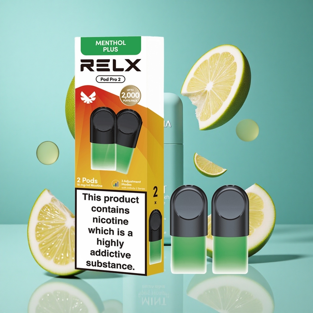 Мента-Ментол RELX Pod Pro 2 пуфове 1.8% никотин Bulgaria vapes