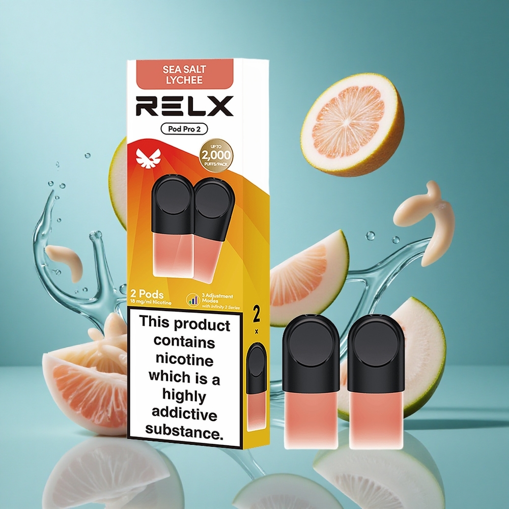 Личи и морска сол RELX Pod Pro 2 Пуфове 1.8% никотин Bulgaria vapes