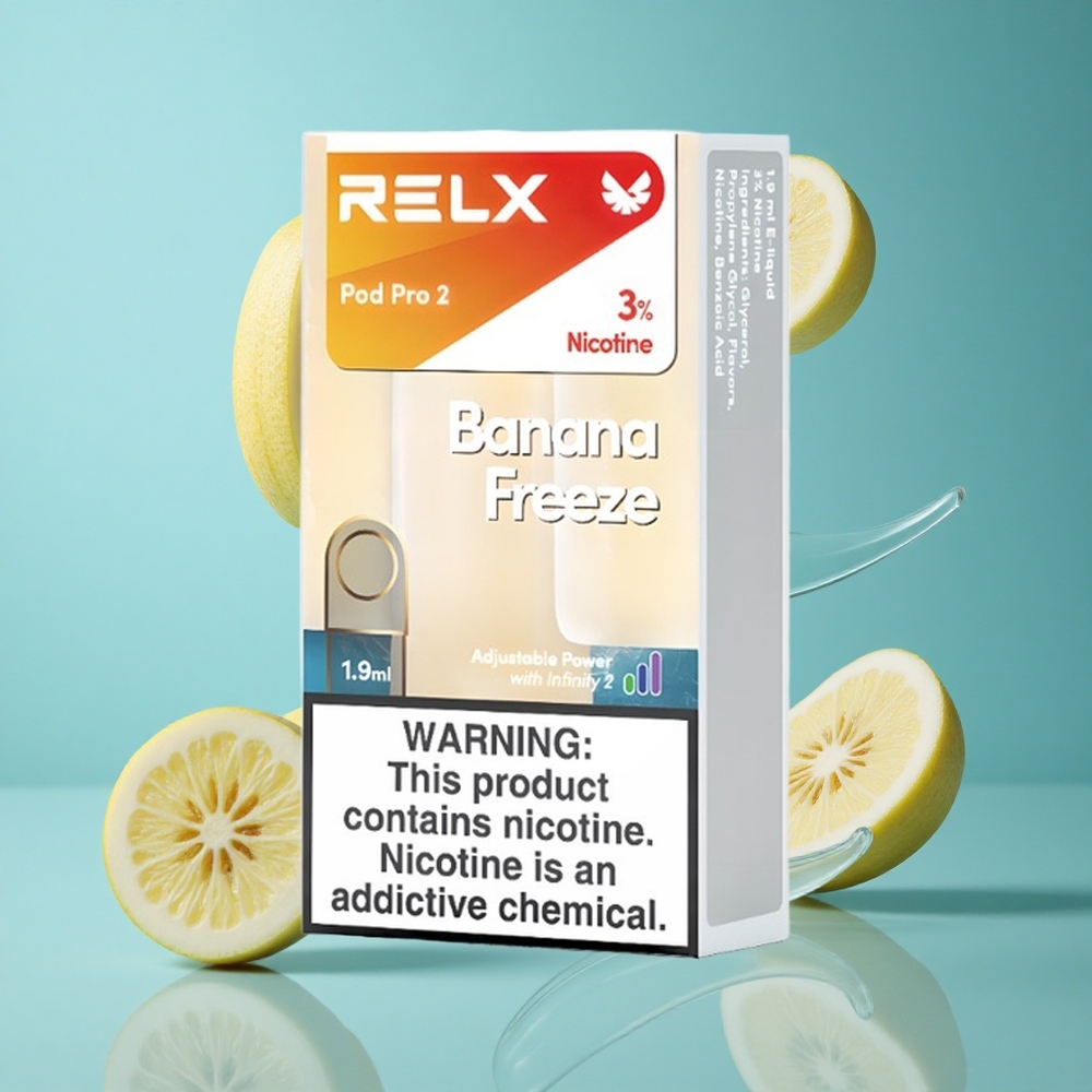 Банана Замразено RELX Pod Pro 2 Пуфове 3% Никотин Bulgaria vapes