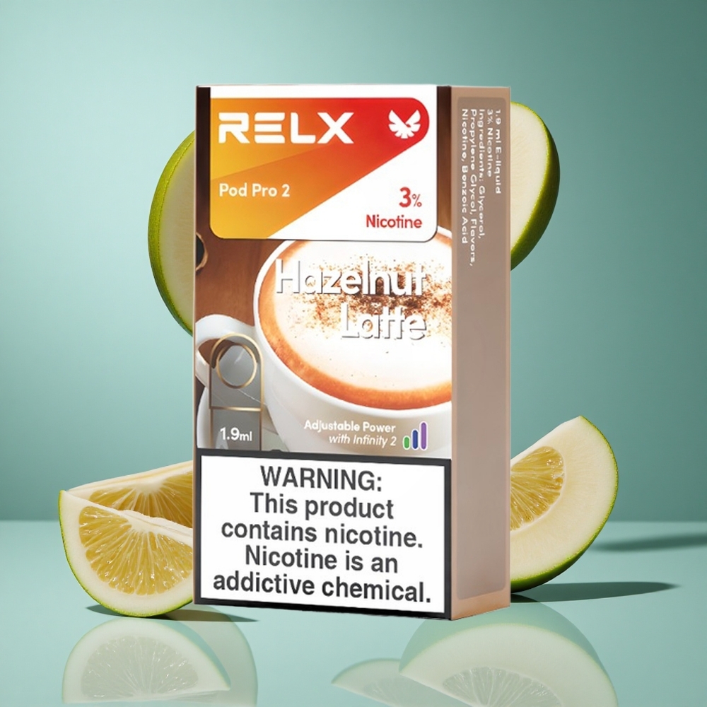 Лешниково лате RELX Pod Pro 2 пуфов 3% никотин Bulgaria vapes