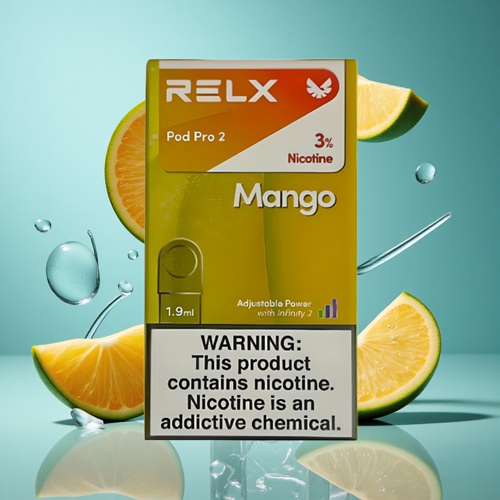 Манго Лед RELX Pod Pro 2 Пуфове 3% никотин Bulgaria vapes