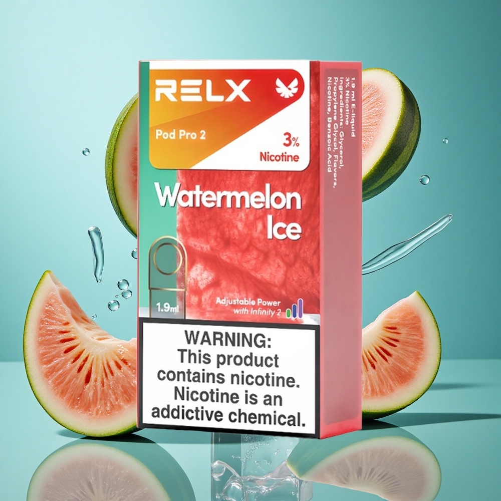 Диня Лед RELX Pod Pro 2 пуфове 3% Никотин Bulgaria vapes