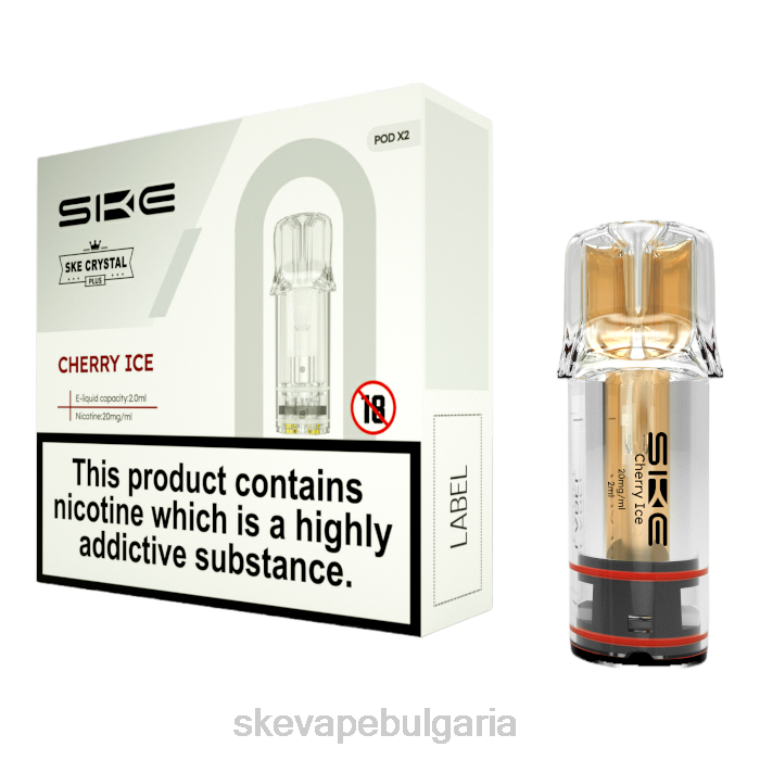 SKE Vape Website - SKE кристални пари плюс капсули черешов лед JV6L106